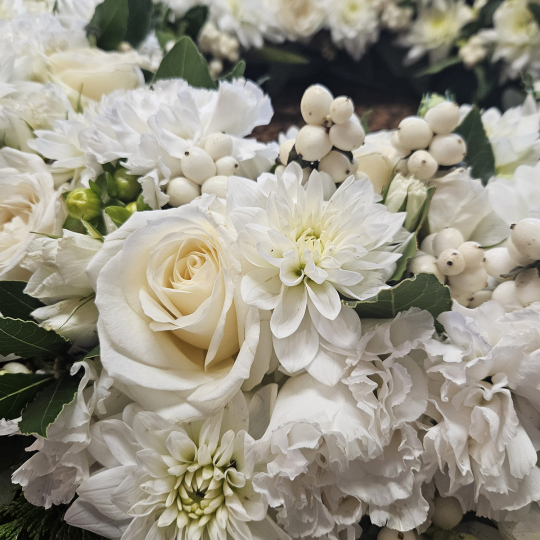 Couronne à plat blanche