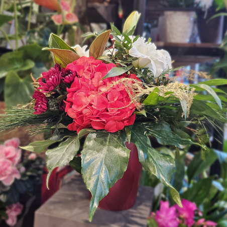 Bouquet rond destructuré