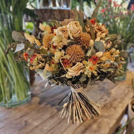 Bouquet séché brique