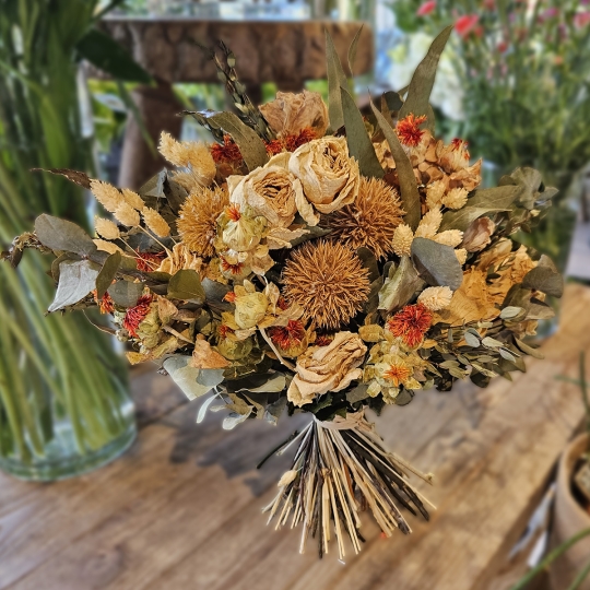 Bouquet séché brique