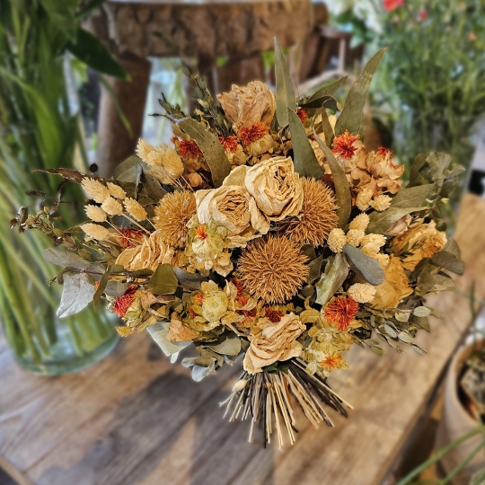 Bouquet séché brique