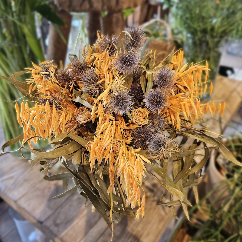 Bouquet séché chardons
