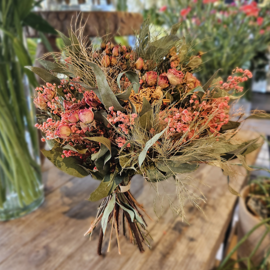 Bouquet séché saumon