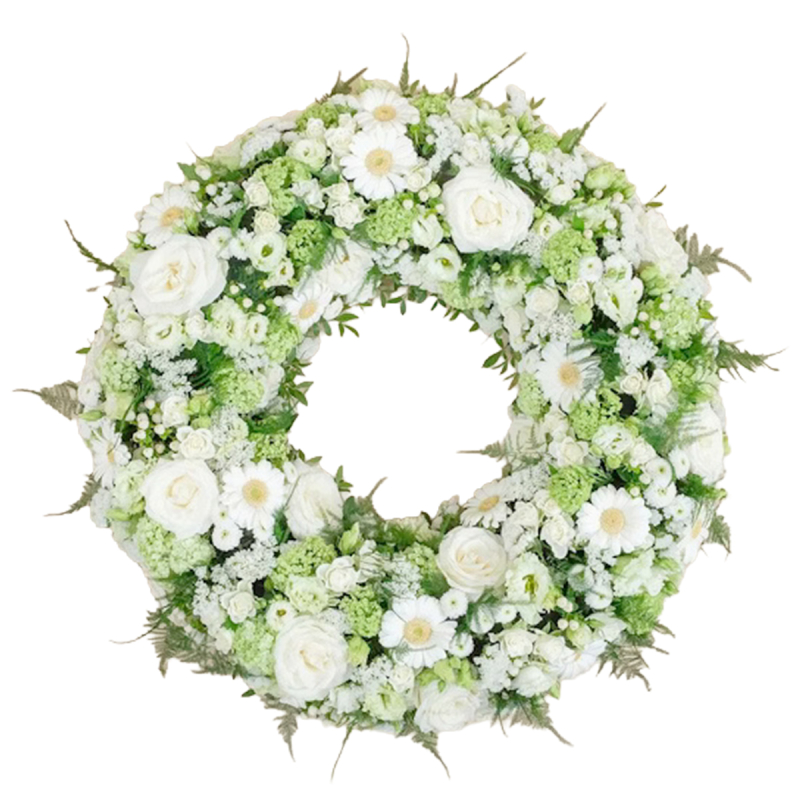 Couronne à plat blanche