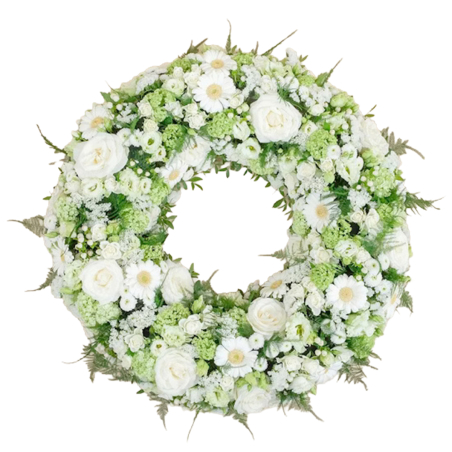 Couronne à plat blanche