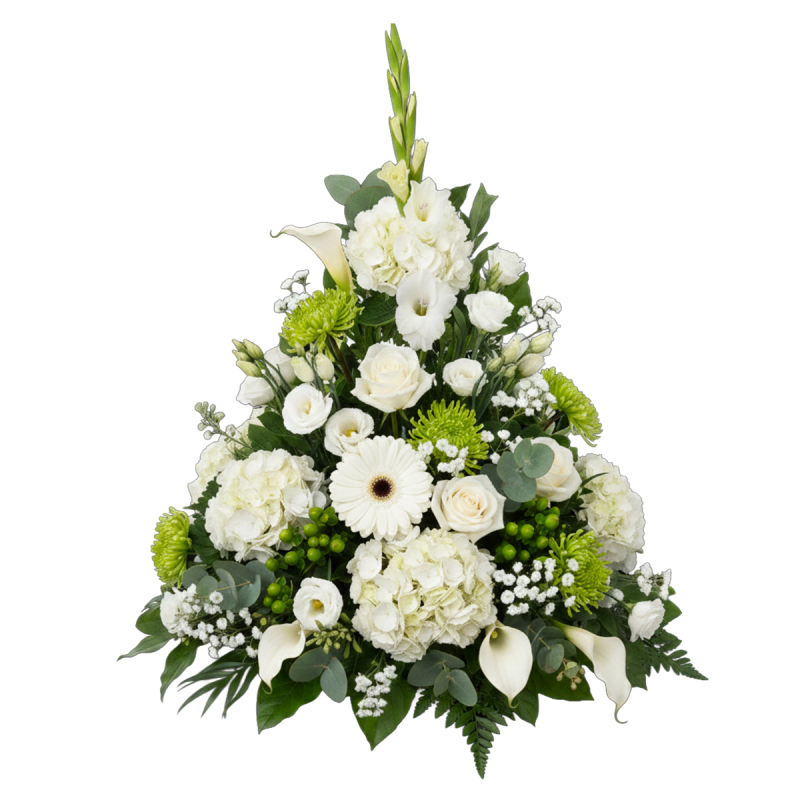 Coussin conique blanc