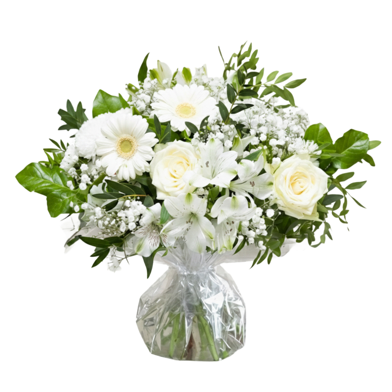 Bouquet rond blanc