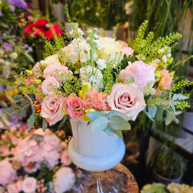 BOUQUET ROSE ET BLANC