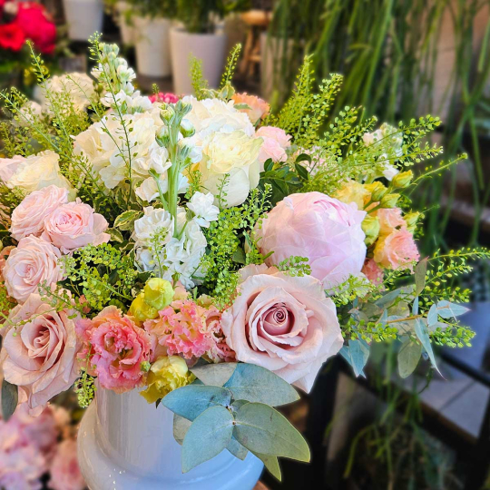 BOUQUET ROSE ET BLANC