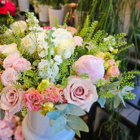 BOUQUET ROSE ET BLANC