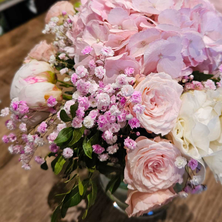 BOUQUET ROSE CLAIR