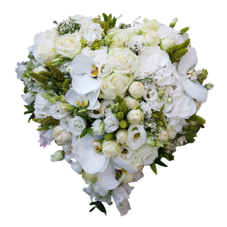 Coeur délicat blanc