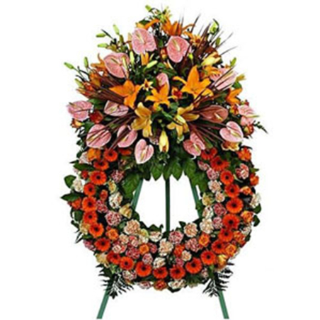 Couronne fronton orange