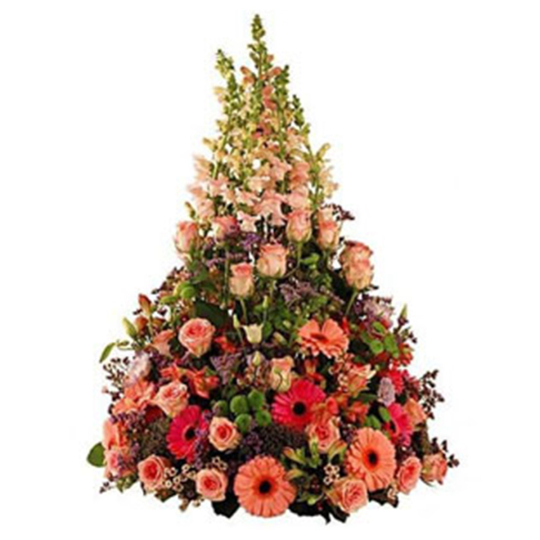 Coussin conique orange