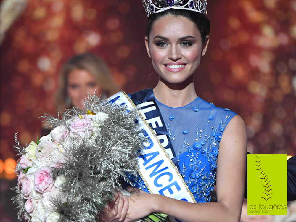Les Fougeres Miss France 2022 bouquet Diane Leyre
