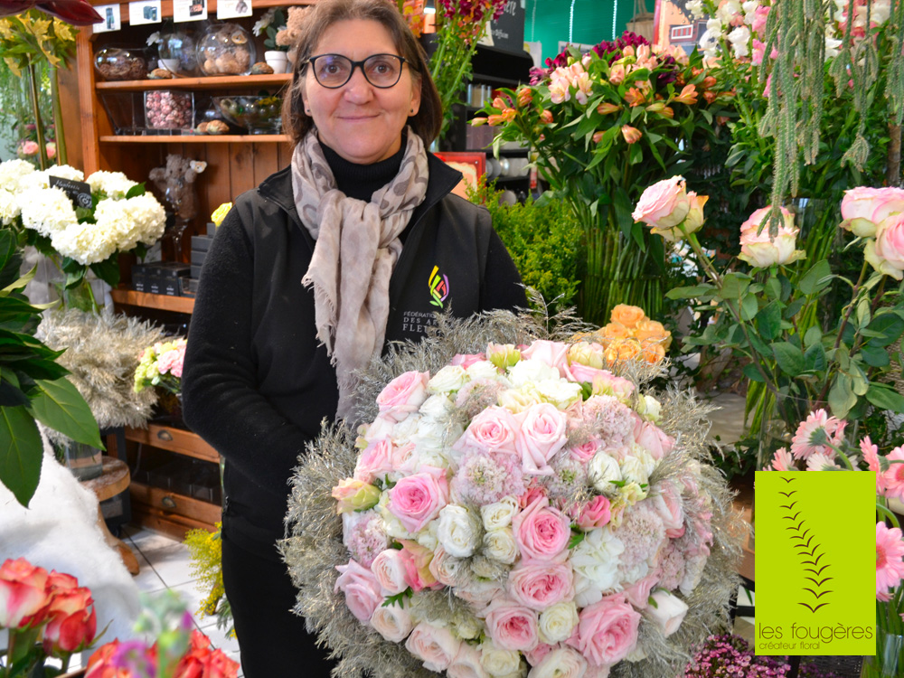 Les Fougeres Sophie Amice Miss France presentation bouquets